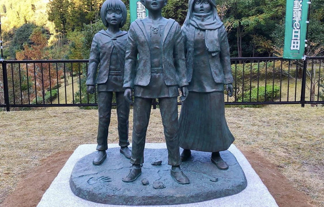 日田市大山ダム銅像